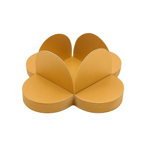 PORTA FORMINHA 4 PÉTALAS OURO