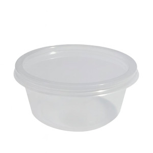 POTE TRANSPARENTE COM TAMPA 250 ML