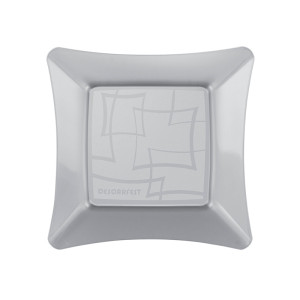 PRATO ACRÍLICO QUADRADO 21 PRATA