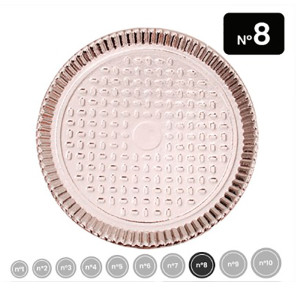 PRATO LAMINADO PRATA NO.8