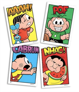 QUADROS DECORATIVOS PARA PAREDE TURMA DA MÔNICA