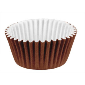 Forminha Mini Cupcake Co.im.marrom 45un