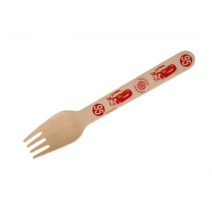 Garfo De Madeira Cars Silver C/08un