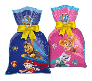 Sacola Plástica Patrulha Canina Core com 8 Unidades – Lembrancinha Festa Infantil