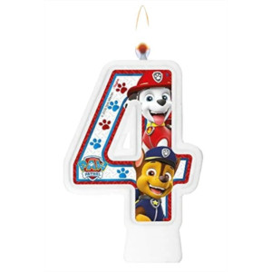 VELA NUMERAL PATRULHA CANINA NÚMERO 4