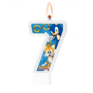 VELA NUMERAL SONIC NÚMERO 7