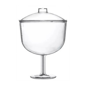 TAÇA TROPICAL ACRÍLICA 1,3 LITROS COM TAMPA