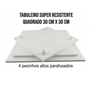 Tabuleiro 9mm grosso quadrado 30X30 cm