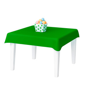 TOALHA PEROLIZADA VERDE BANDEIRA 78 CM X 78 CM - 10 UNID.