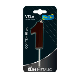 VELA SLIM METALLIC PRETA NR 1