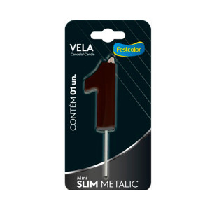 VELA MINI SLIM METALLIC PRETA 1
