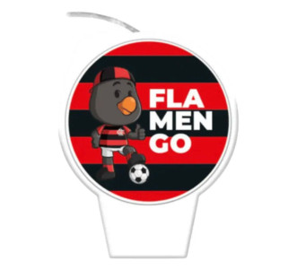 Vela Decorativa Flamengo – Tema Futebol Flamengo | Aniversário e Festa | Alta Qualidade