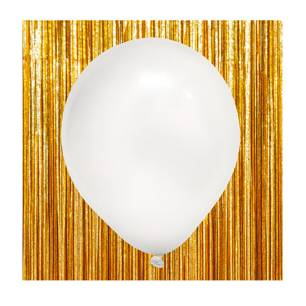 BALÃO 9 PEROLIZADO BRANCO