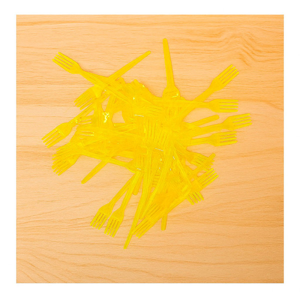 GARFO DE SOBREMESA AMARELO NEON