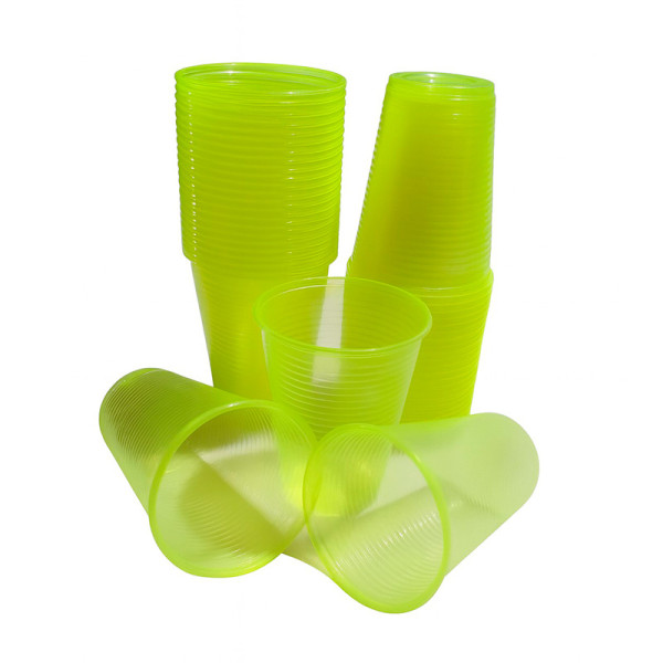 COPO DESCARTÁVEL 200 ML AMARELO NEON