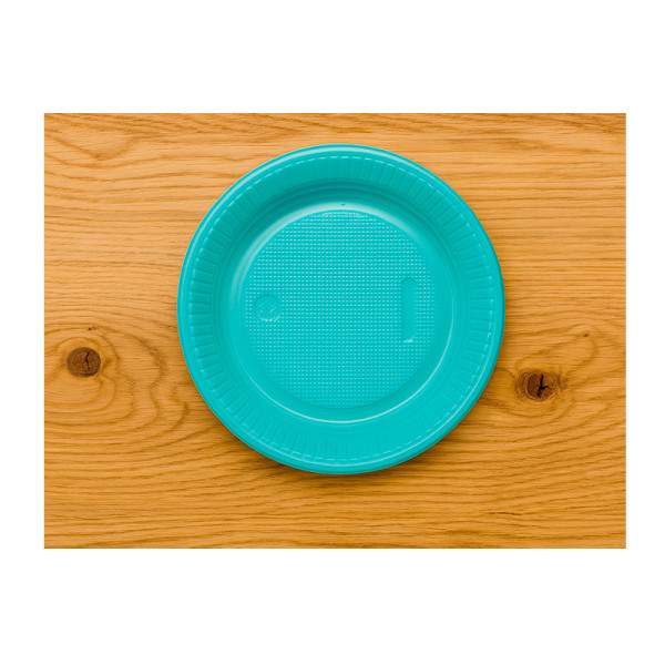 PRATO DESCARTÁVEL 15 CM AZUL TIFFANY
