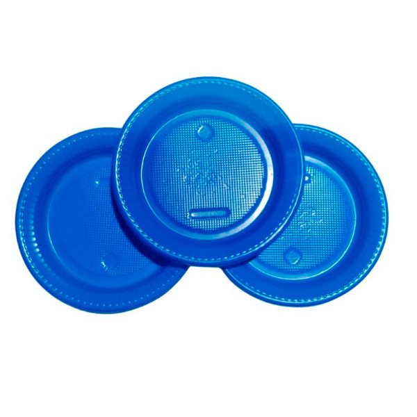 PRATO DESCARTÁVEL 15 CM AZUL