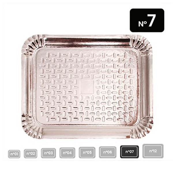 BANDEJA LAMINADA PRATA NO. 7