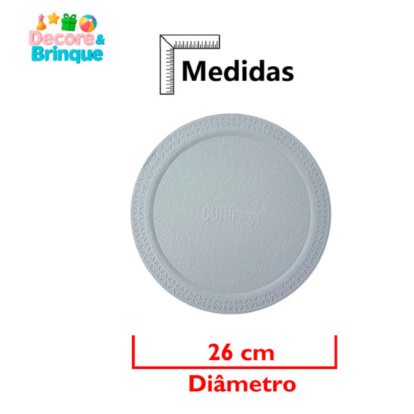 CAKE BOARD PREMIUM REDONDO BRANCO 26
