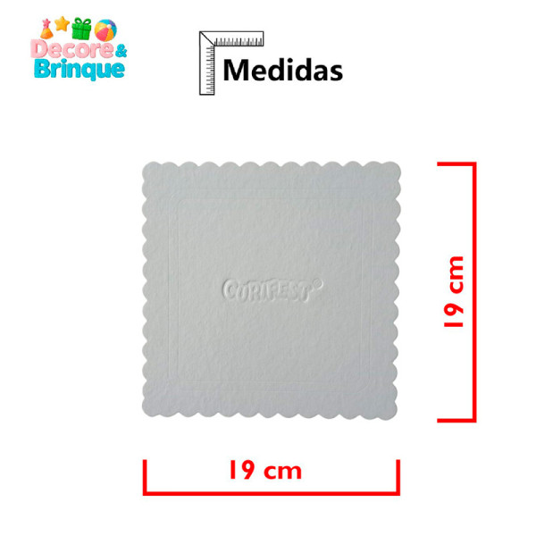 CAKE BOARD PREMIUM QUADRADO PRATA 19