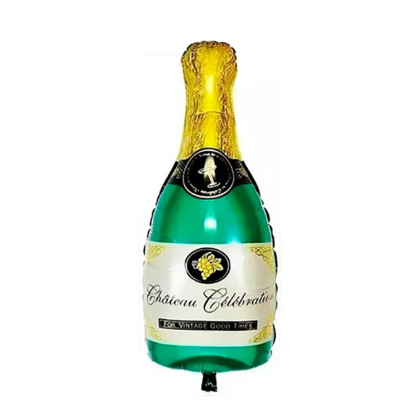 BALÃO METALIZADO GARRAFA DE CHAMPAGNE