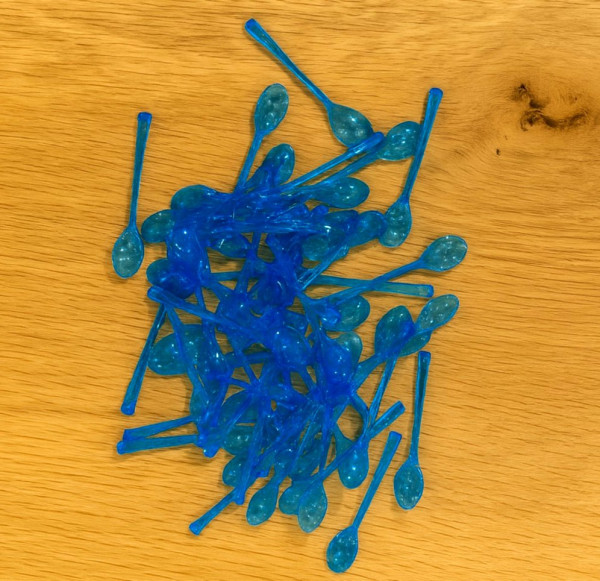 COLHER PICCOLO PARA DOCINHOS AZUL NEON