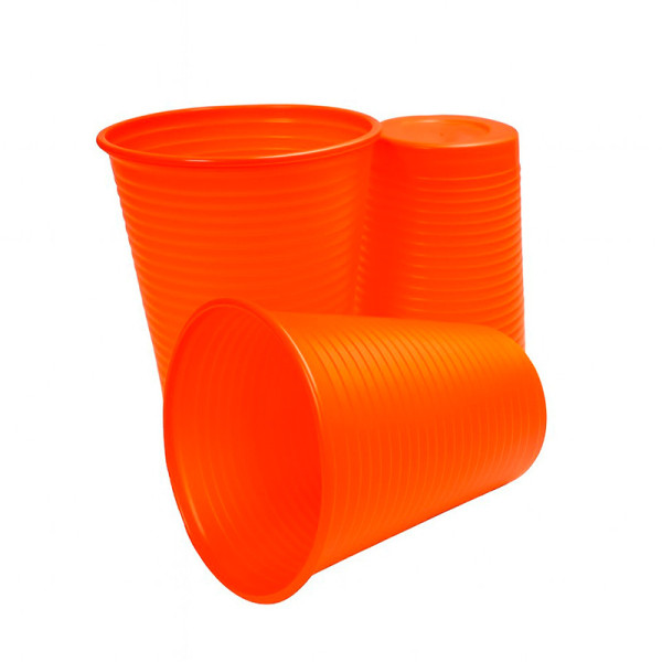 COPO DESCARTÁVEL 200 ML LARANJA