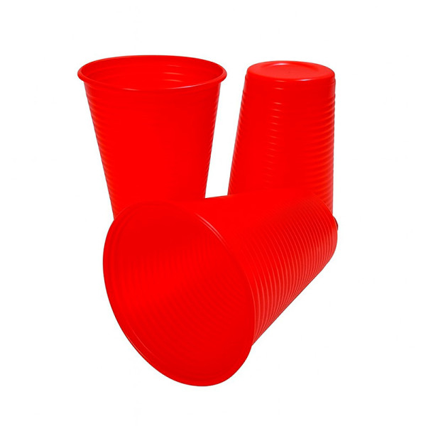 COPO DESCARTÁVEL 200 ML VERMELHO