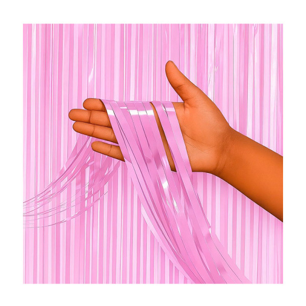 CORTINA METALIZADA LISA LILÁS