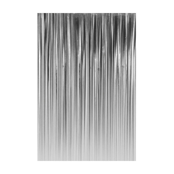 CORTINA METALIZADA LISA PRATA