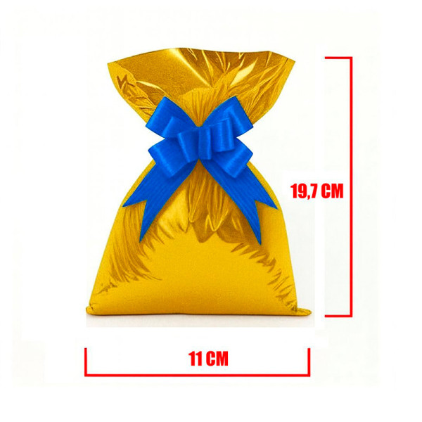 SACO METALIZADO DOURADO