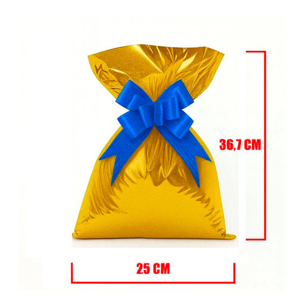 SACO METALIZADO DOURADO