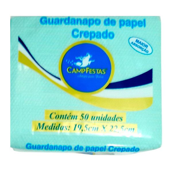 GUARDANAPO AZUL CANDY 19,5 CM X 22,5 CM