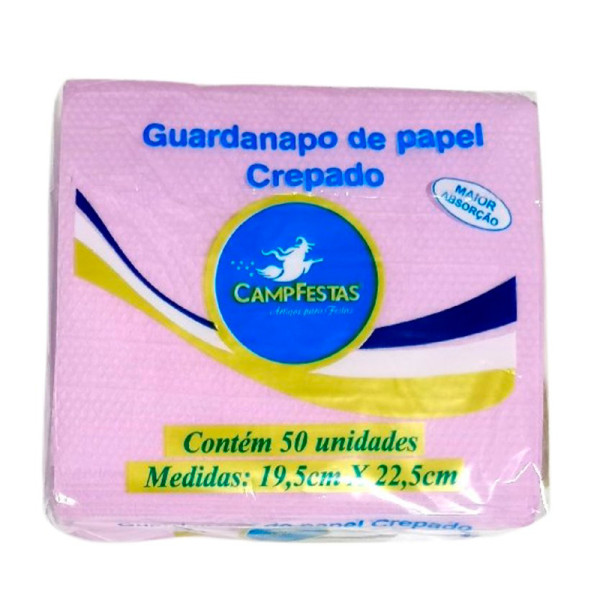 GUARDANAPO LILÁS CANDY 19,5 CM X 22,5 CM