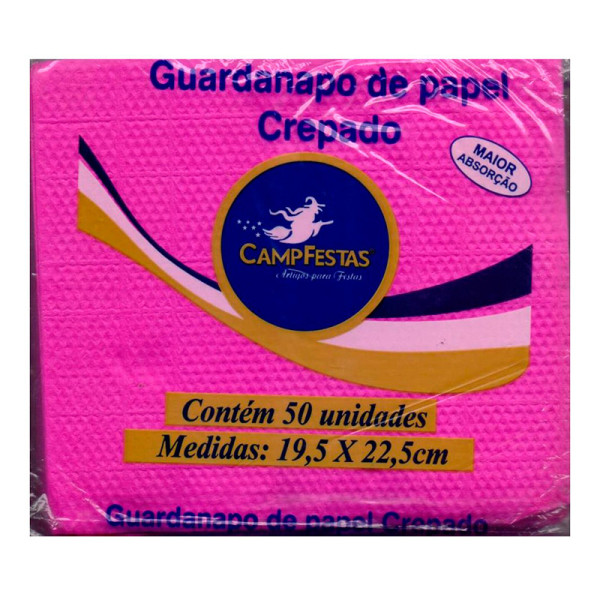 GUARDANAPO PINK 19,5 CM x 22,5 CM