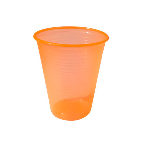 COPO DESCARTÁVEL 200ML LARANJA NEON