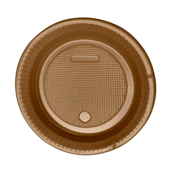 PRATINHO PARA SOBREMESA 15 CM MARROM