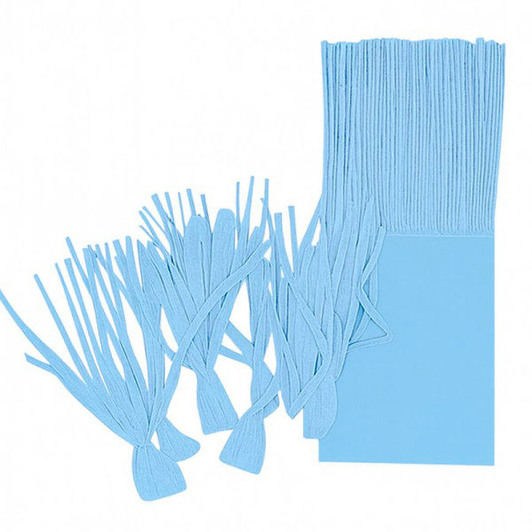 PAPEL PARA BALA DE COCO FRANJADO AZUL CLARO