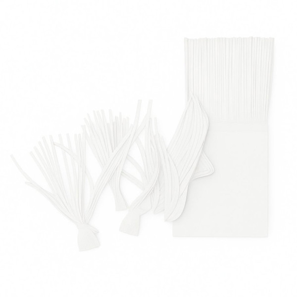 PAPEL PARA BALA DE COCO FRANJADO BRANCO