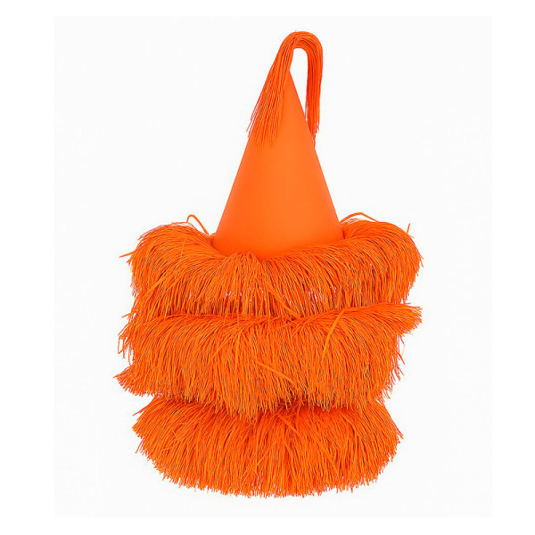 PAPEL PARA BALA DE COCO  FRANJADO LARANJA