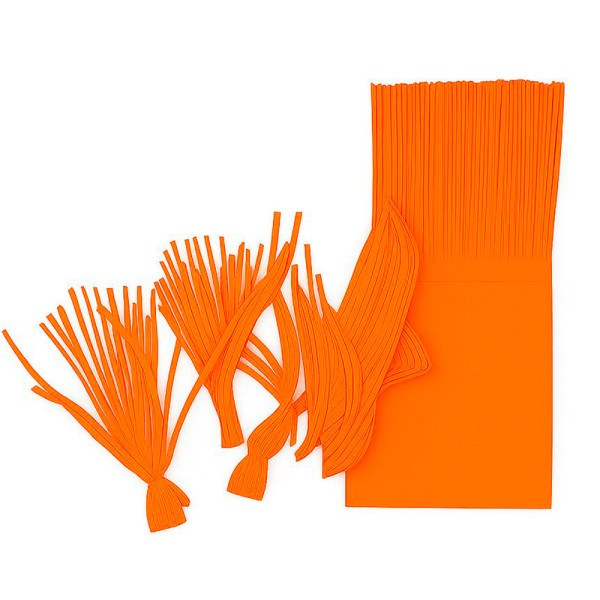 PAPEL PARA BALA DE COCO  FRANJADO LARANJA