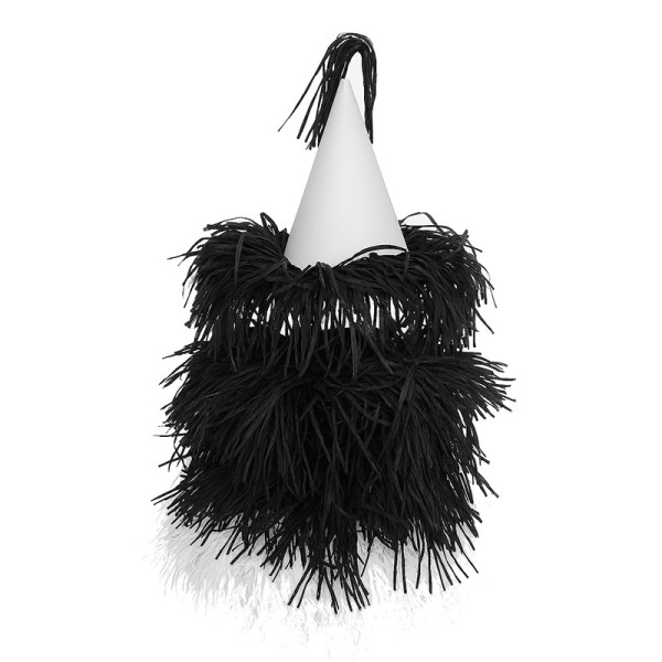 PAPEL PARA BALA DE COCO FRANJADO PRETO