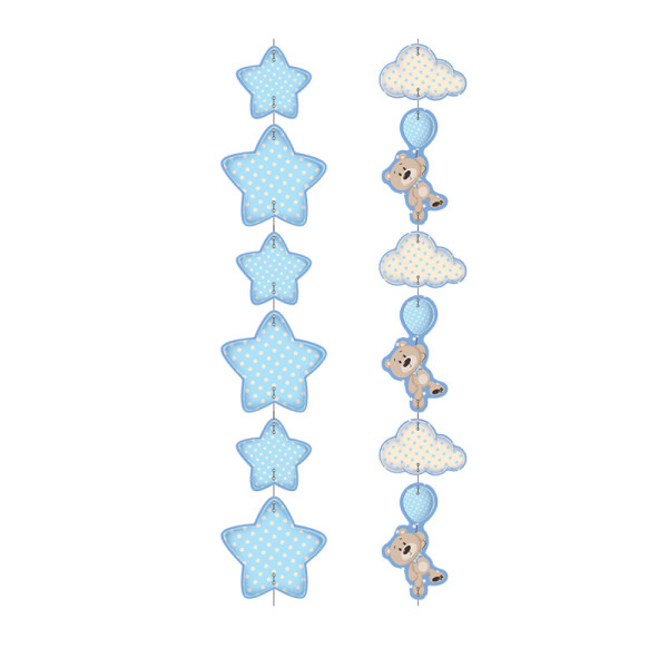 PENDENTE DECORATIVO CHÁ DE BEBÊ MENINO