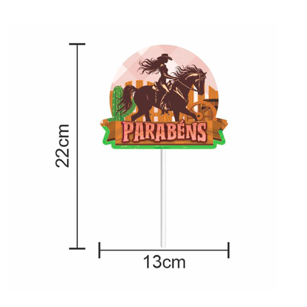 TOPPER PARA BOLO BOIADEIRA