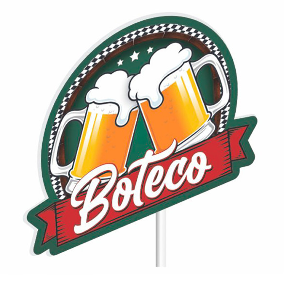 TOPPER PARA BOLO EVA FESTA DO BOTECO