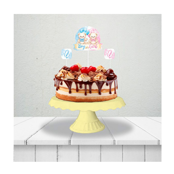 TOPPER PARA BOLO EVA CHÁ REVELAÇÃO