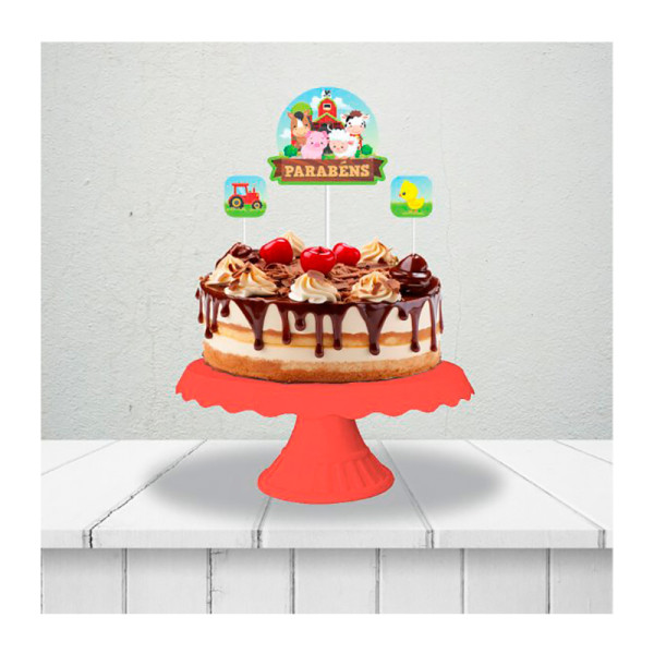 TOPPER PARA BOLO FAZENDINHA FELIZ