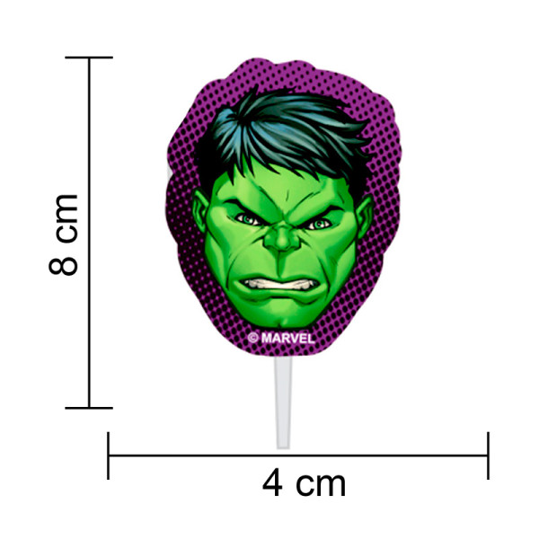 TOPPER PARA DOCINHOS HULK