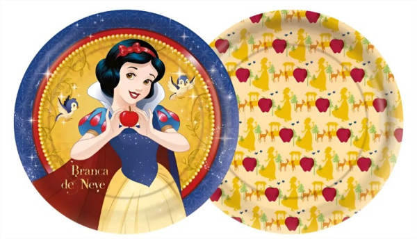 PRATO REDONDO BRANCA DE NEVE