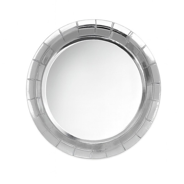 PRATO DE PAPEL DESCARTÁVEL PRATA